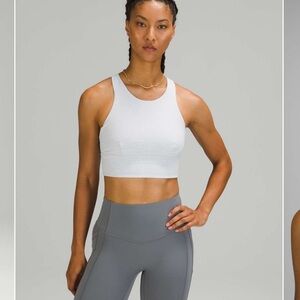 Lululemon Wunder Train Long-Line Bra crunch starlight  alpine white